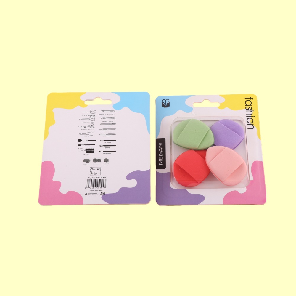 mini迷你手指粉扑盒装独立包装水滴爱心皮面不吃粉干湿两用小巧详情5