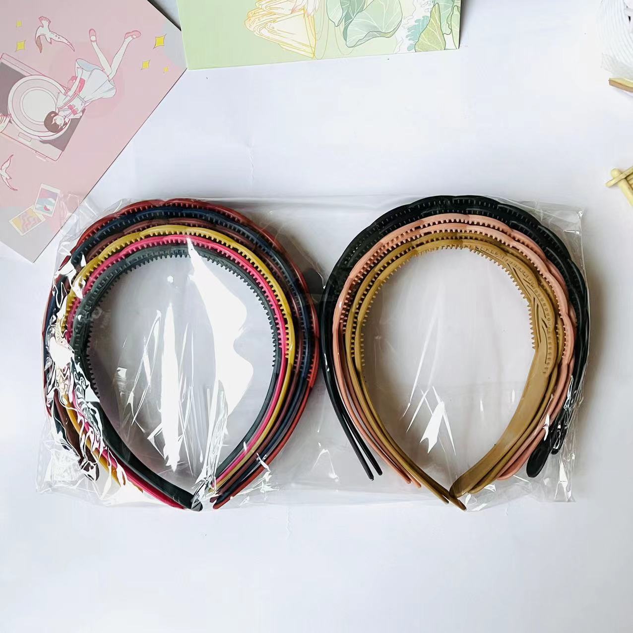 【1-11 Zones 】 Morandi Three Braids 12/ Pack 2400/ box 2.5CM Wide Hair clips, frosted hollow hair bands, Morandi color series pressed hair clips, headbands, hair accessories, headwear pic 5