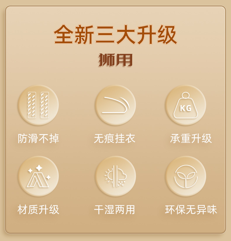衣架家用挂衣学生宿舍加粗款防滑无痕晾衣挂晒衣服撑子防肩角批发详情2