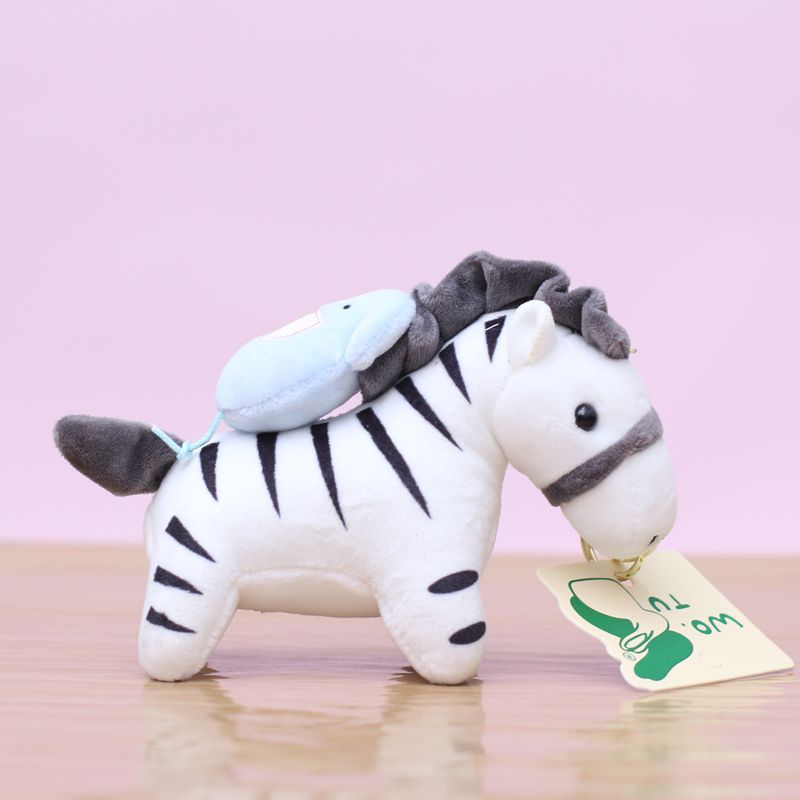 马年网红抽拉小马挂件可爱毛绒玩具公仔斑马包包挂饰钥匙扣布娃娃玩偶详情4