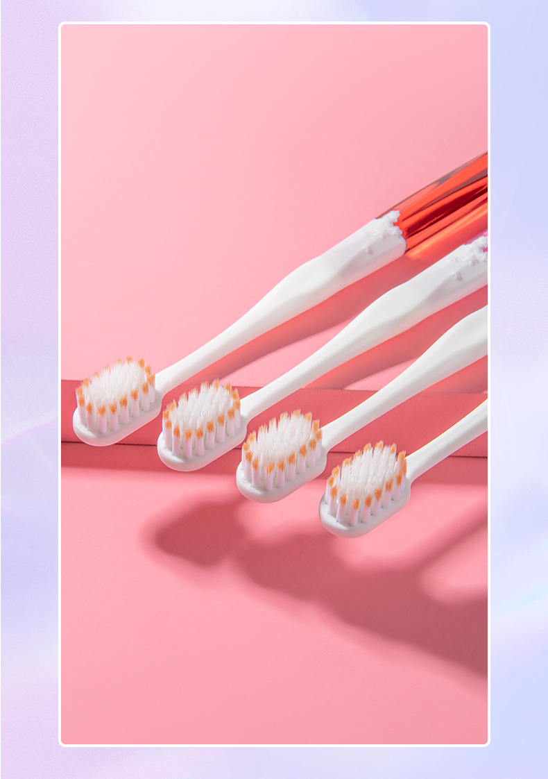 双支装宽头高密软毛云感密柔有效清洁牙刷软毛高级牙刷樱花Sakura详情12