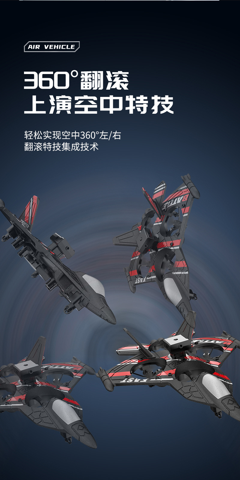 ABS plastic remote-controlled aircraft, remote-controlled fighter jets, high-quality quadcopters, foam drones pic 52