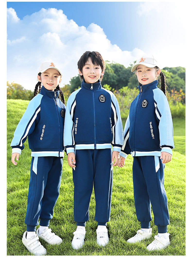 幼儿园园服中小学生校服套装运动会团体班服运动服春秋新款教师服详情11