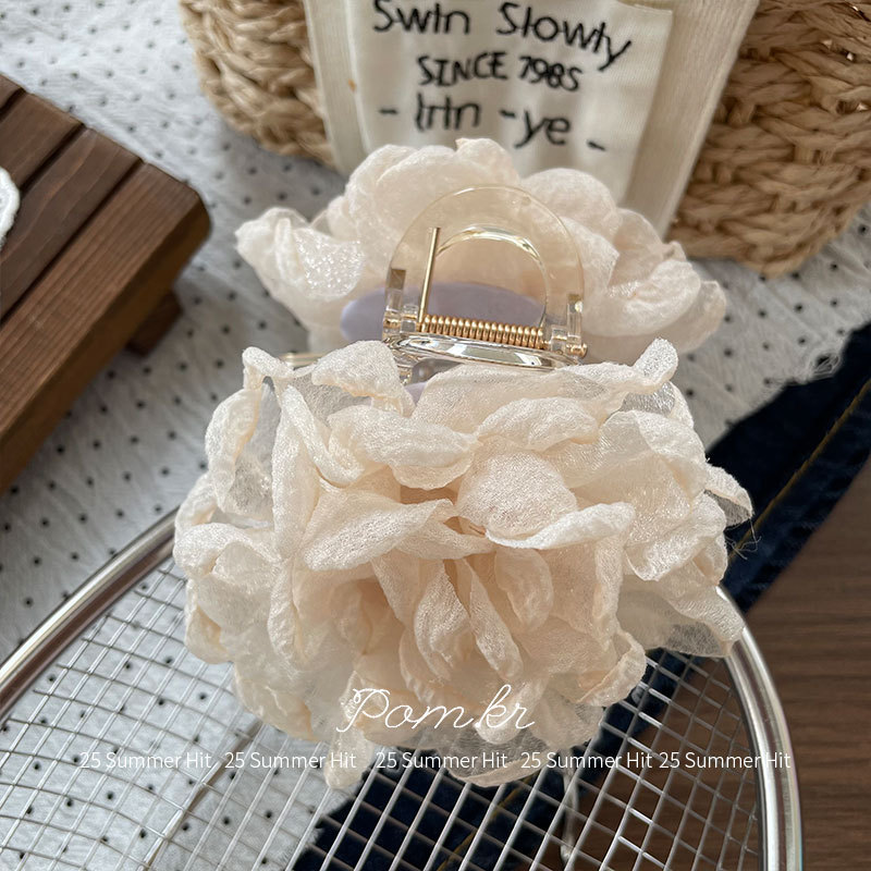 新款韩版甜美花朵抓夹儿童百搭后脑勺夹少女氛围感简约度假风发夹详情10