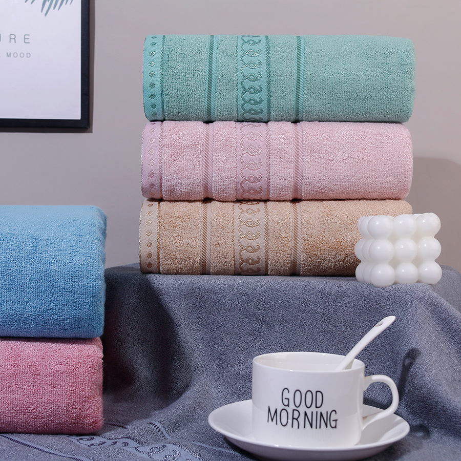 Thick bamboo fiber bath towels, soft and absorbent, adult bath towels, gift embroidered logo, large bath towels wholesale pic 10