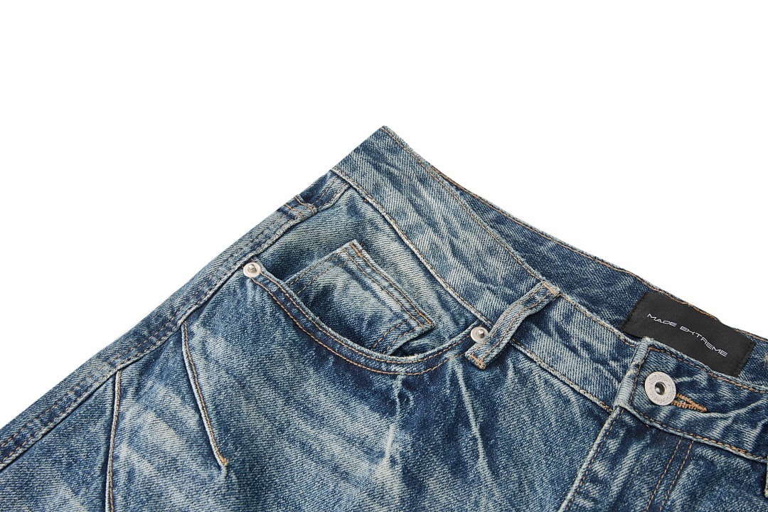 EME易盛易春季水洗牛立体自然猫须垂感磨破做旧弧形牛仔裤长裤男详情14