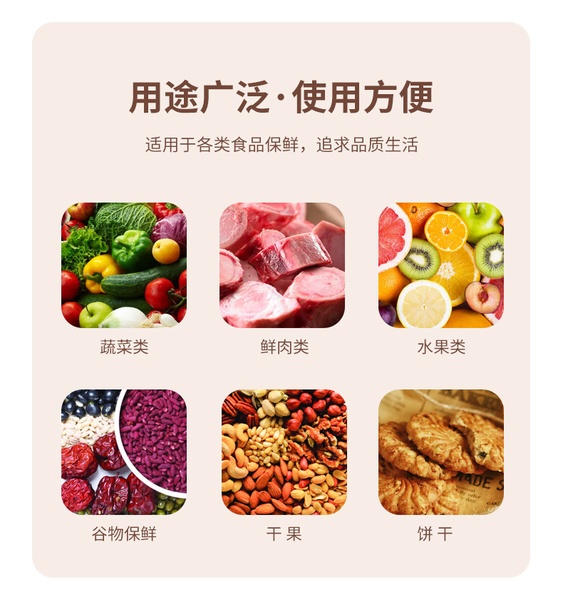 鑫嘉誉保鲜袋家用100个装食品级加厚食品袋平口式点断式批发加工详情4