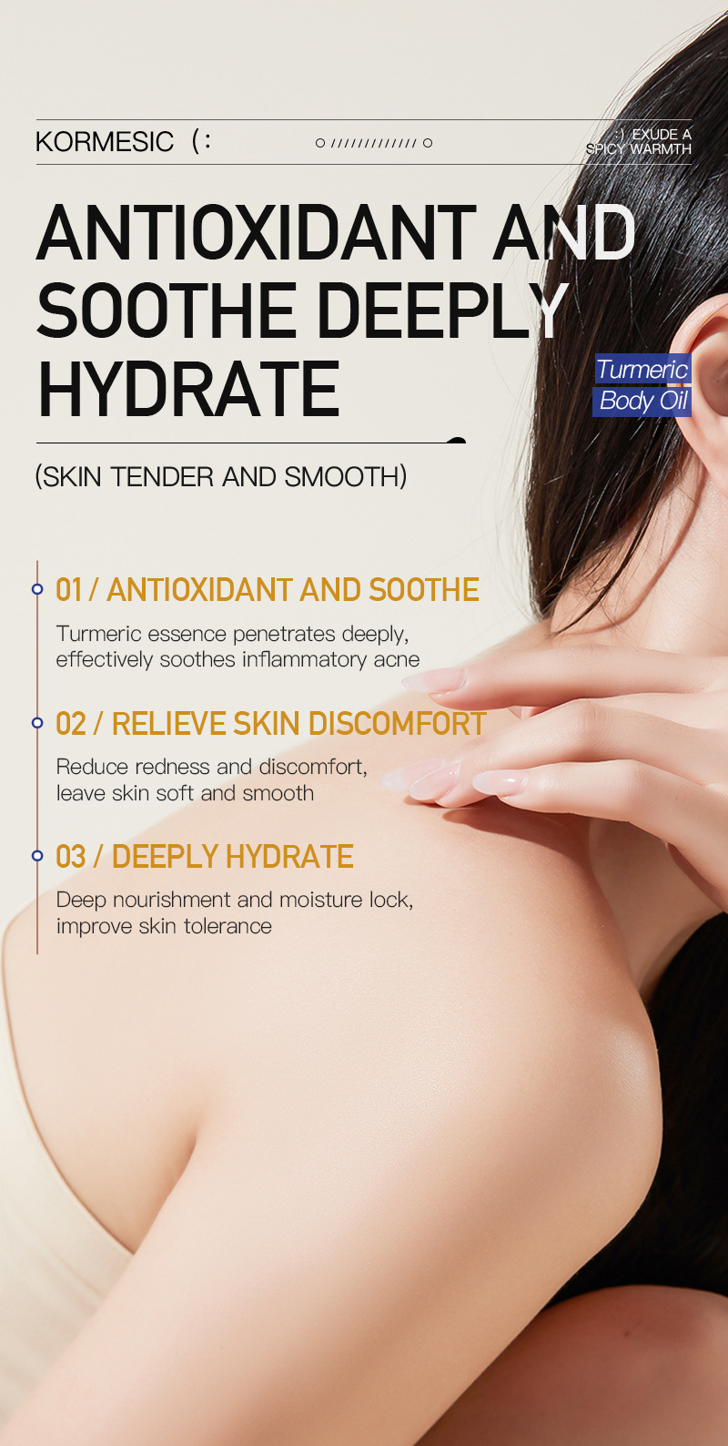 Foreign trade coconut Body oil: Hydrating, moisturizing, anti-dryness, non-sticky, body care pic 43