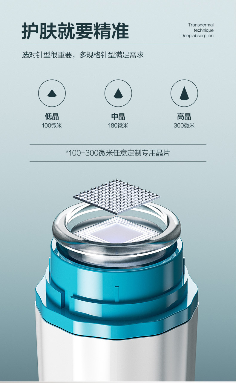shanilak   微晶导入仪按压式手动导入纳米微针导入浅导冻干粉家用微晶美肤印详情5