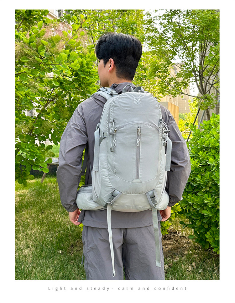 跨境户外徒步登山包悬浮背板可拆卸30L防水运动双肩包大容量背包详情19