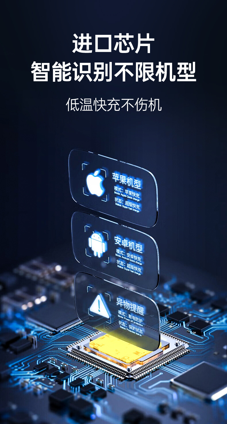 朋克风15W车载手机支架无线充电器出风口智能自动感应开合导航架详情5