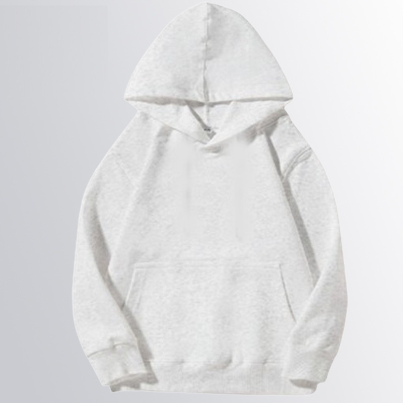 儿童纯棉圆领卫衣定制图案logo春秋款纯色320克光板卫衣跨境外贸详情36