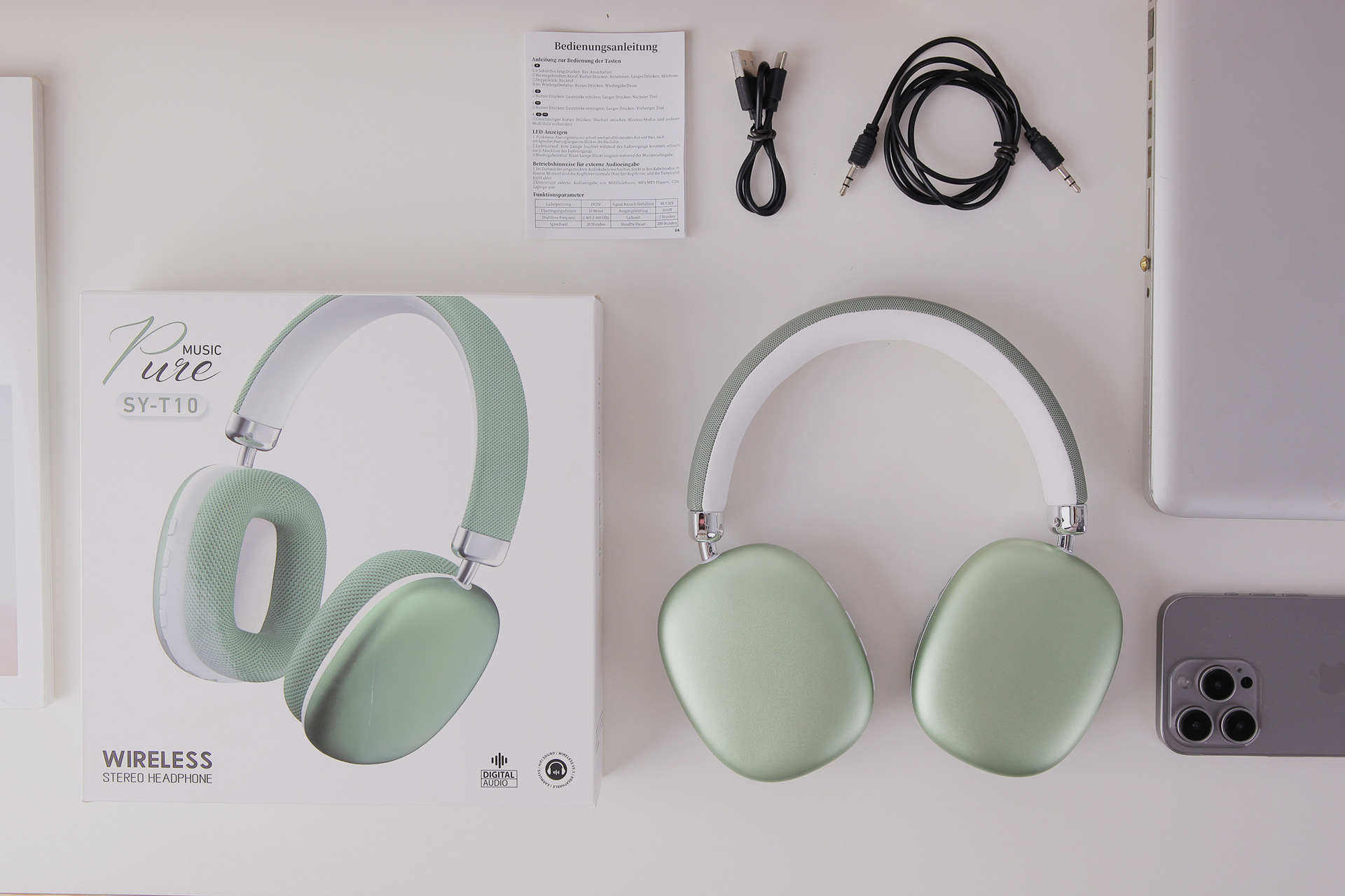 头戴式高端音乐蓝牙耳机不漏音超长续航无线外贸耳麦工厂跨境批发详情26