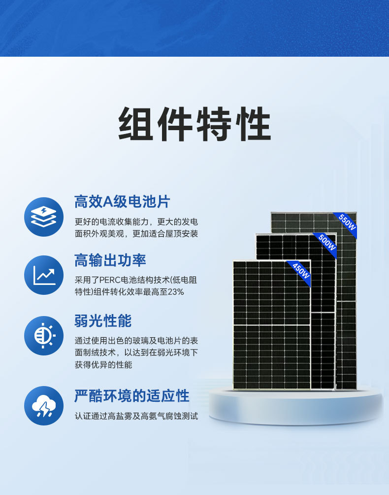 现货太阳能板单晶硅发电板 光伏组件光伏板太阳能发电系统高效板详情8