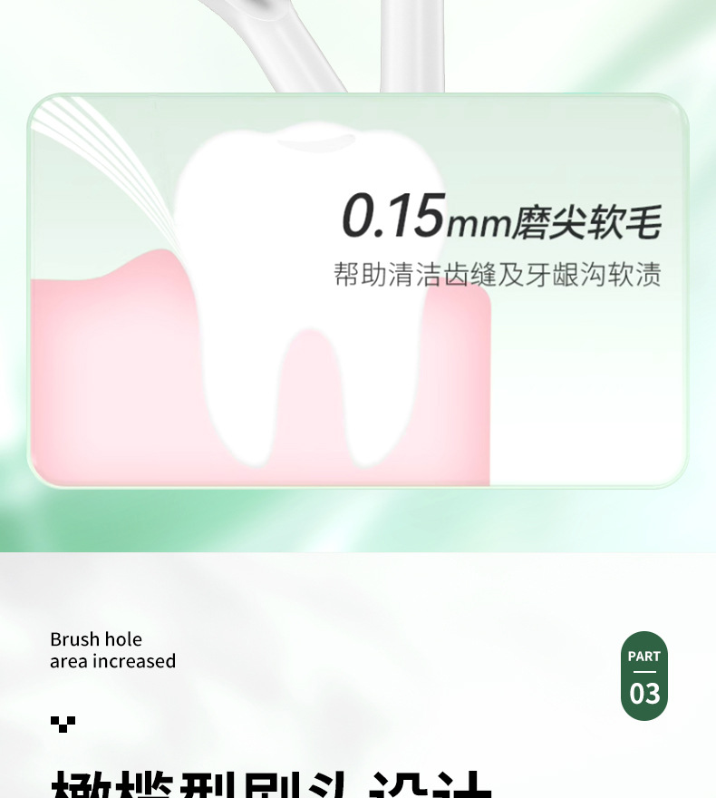 飞利浦电动牙刷头HX6303 HX3120 HX9003 R710通用3 6 9 系R系口腔清洁护理牙刷配件详情8