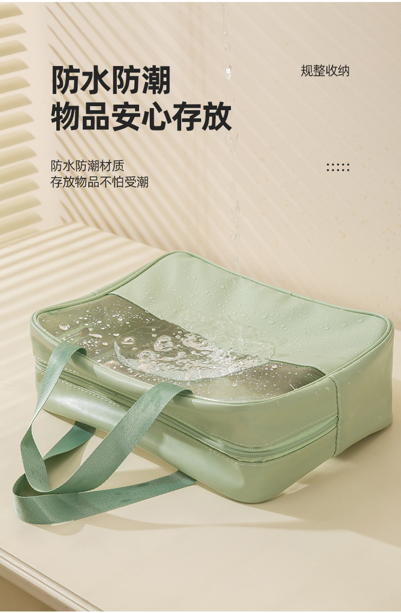 Cross-border best-selling three-piece cosmetic storage bag, large capacity, high appearance level toiletry bag, portable travel storage bag pic 10