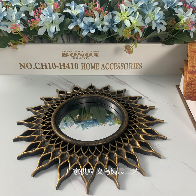 European-style sunglasses, wall-mounted mirrors, living room, bathroom, dining room, home decoration and arrangement, entrance hall, wall decoration mirrors pic 2