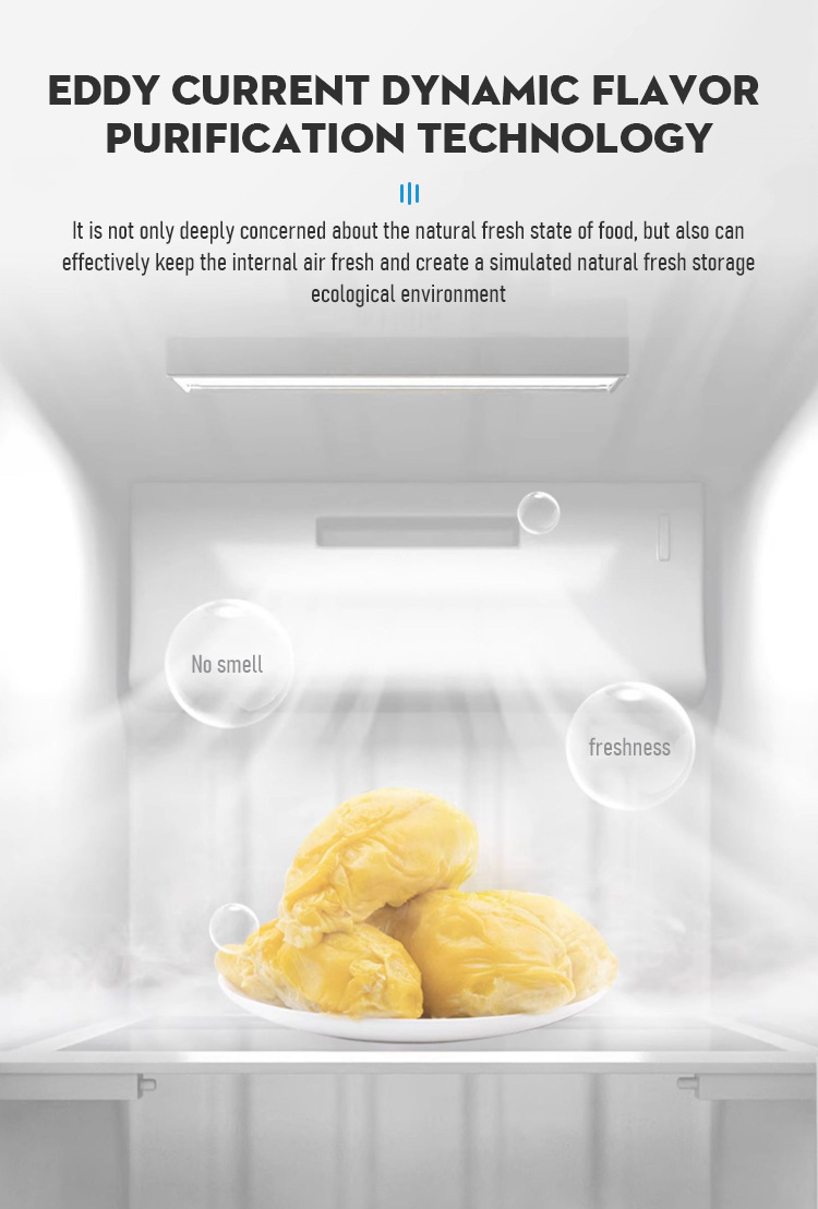 French-style four-door refrigerator with water dispenser, air-cooled frost-free large-capacity household refrigerator, export and foreign trade refrigerator pic 12