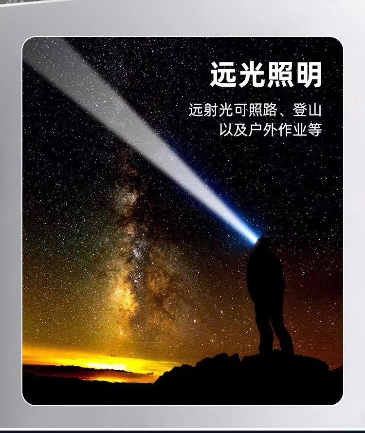 跨境多功能吸磁头戴式充电头灯智能感应夹帽灯红蓝警示便携夜钓灯详情13