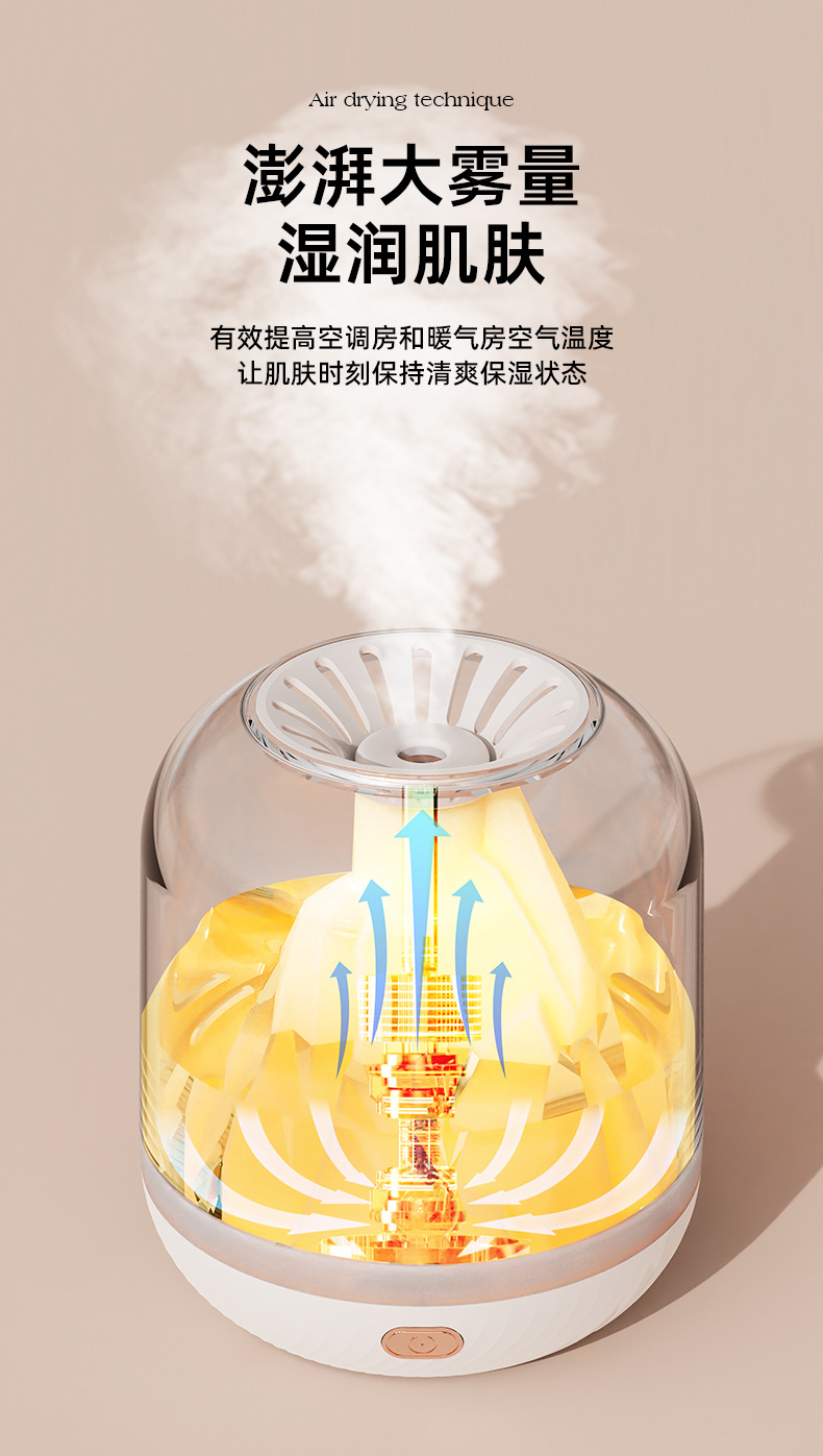 空气加湿器小型家用静音卧室学生宿舍办公室桌面便携车载补水喷雾详情5
