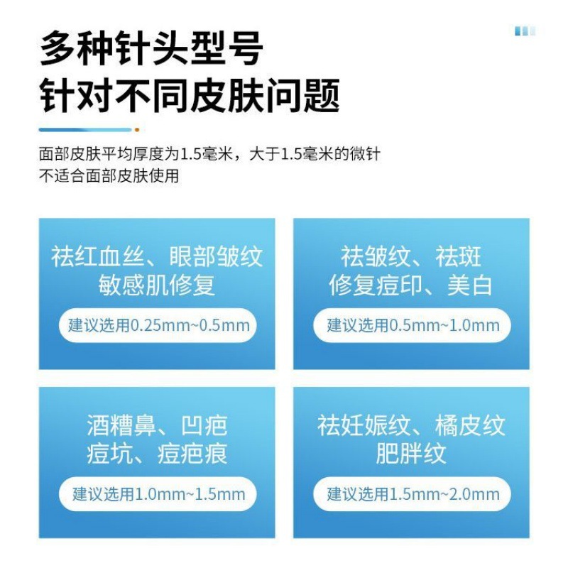 滚针械字号美容水光微针脸部医用滚轮540亚马逊厂家跨境面部详情4