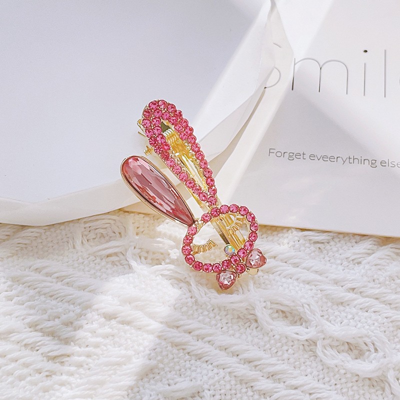 新款蝴蝶结鸭嘴夹义乌配饰高级感小香风发夹无痕小众款边夹儿童款详情8