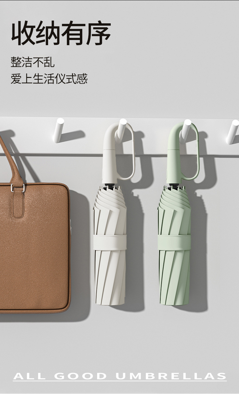 全自动60骨环扣雨伞批发定制晴雨两用遮阳伞防晒折叠伞商务太阳伞详情15