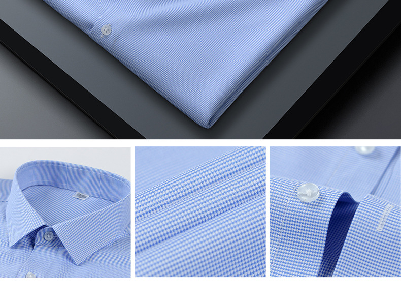 【三防黑科技】衬衫男长袖商务正装工装职业装免烫抗皱功能性衬衣 pic 19