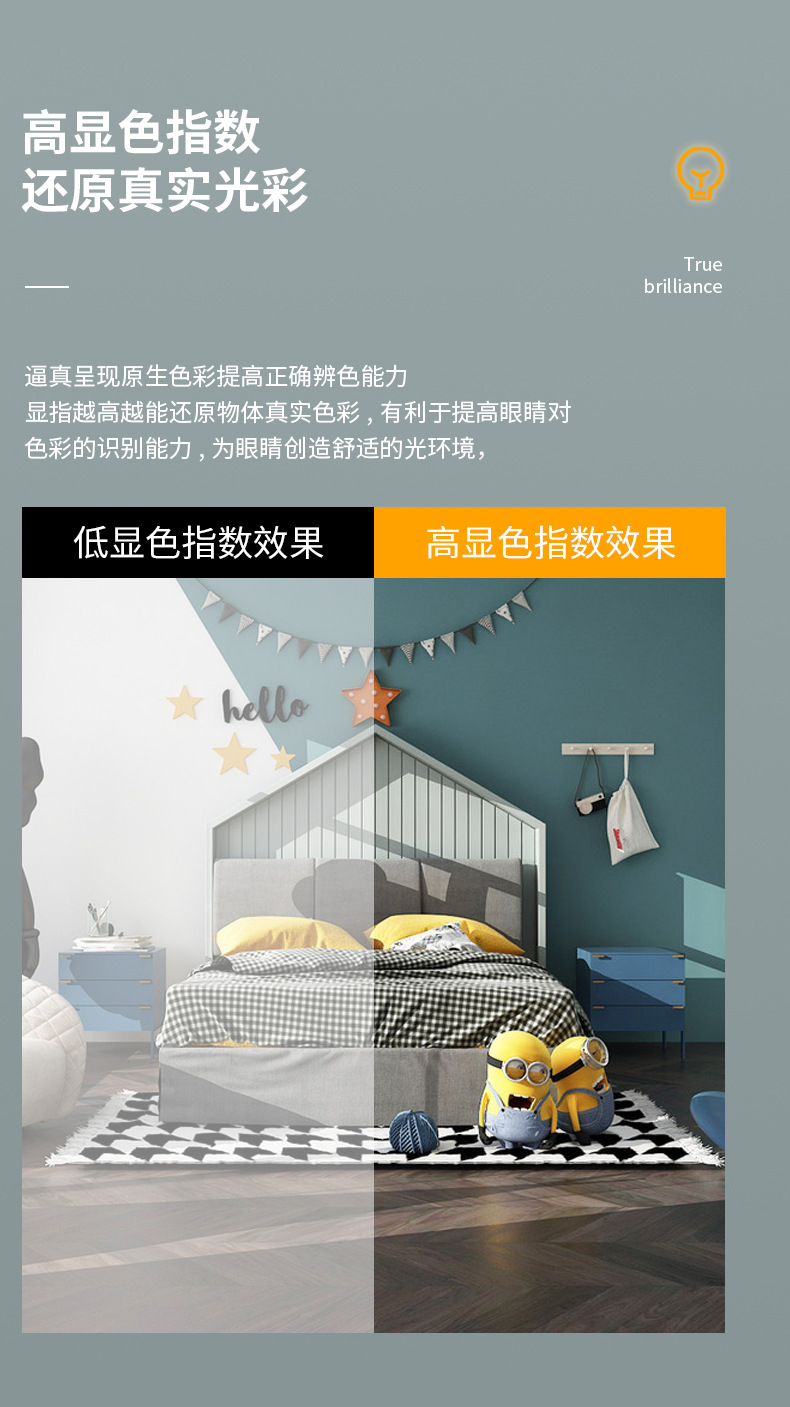 厂家直供亮又好LED球泡灯塑包铝节能高亮灯泡室内外照明光源批发详情5