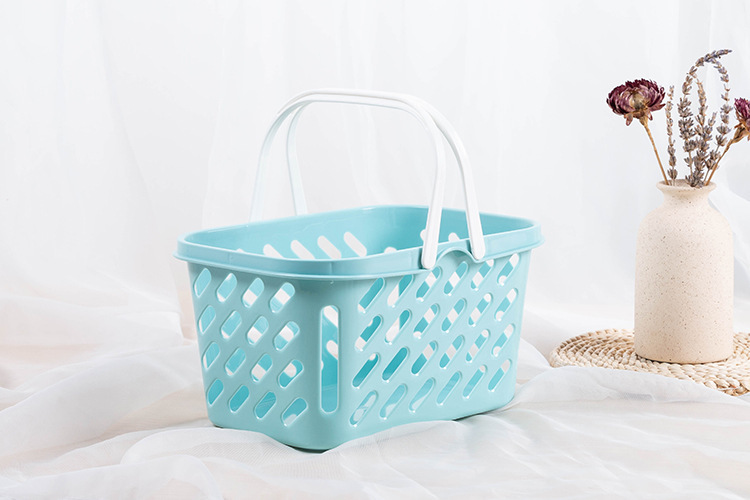 Shopping baskets, small hand-held baskets, bath baskets, toiletry baskets, plastic storage baskets, storage frames, fruit baskets, vegetable baskets pic 20