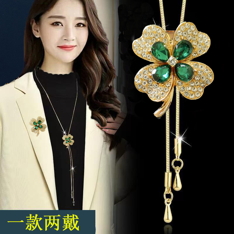 新款两用胸针毛衣链高级感女百搭长款项链时尚秋冬衣服装挂件配饰详情12