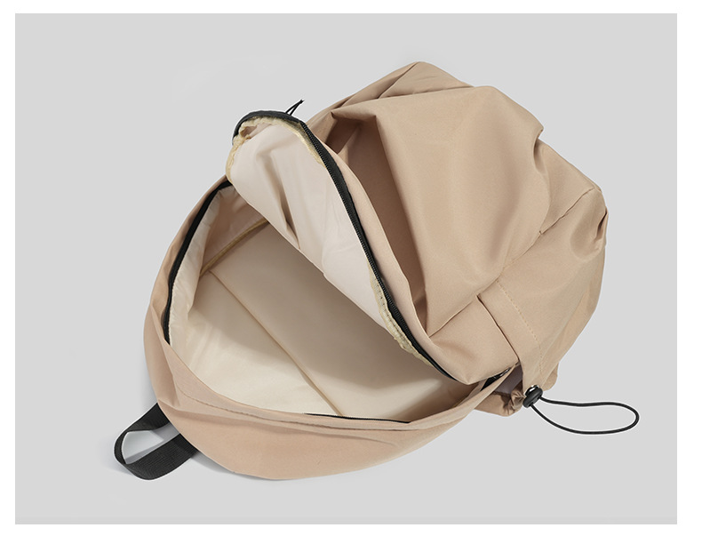 韩版ins风新款双肩包女休闲简约大容量旅行包百搭校园中学生书包详情16