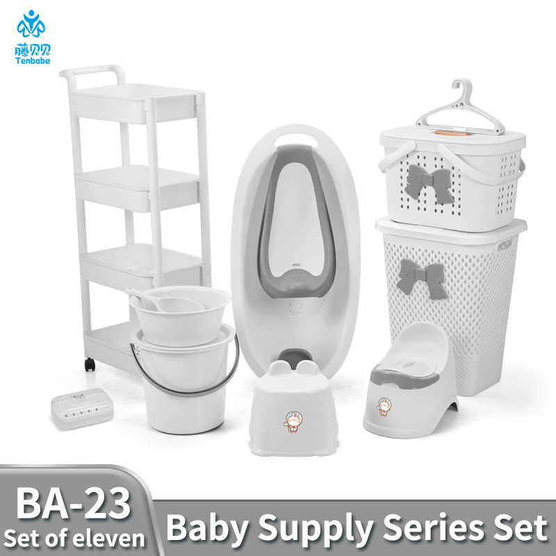 Combination set: Retractable bath rack, bathtub, baby Bath tub set, baby bath tub10pcs, Cross-border wholesale pic 6