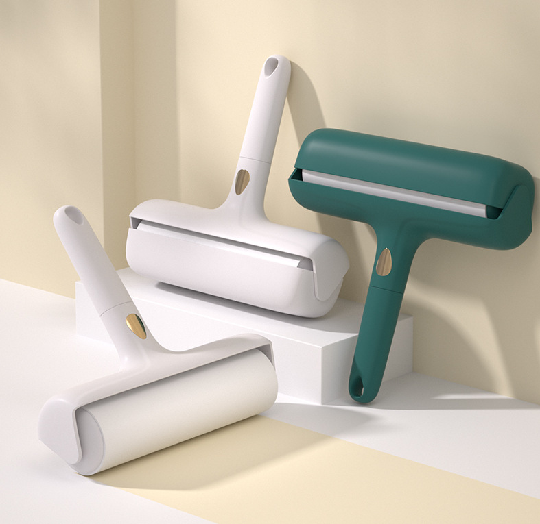 网红款轻奢口红粘毛器便携式滚筒迷你粘毛器衣服宠物除毛刷沾毛器详情5