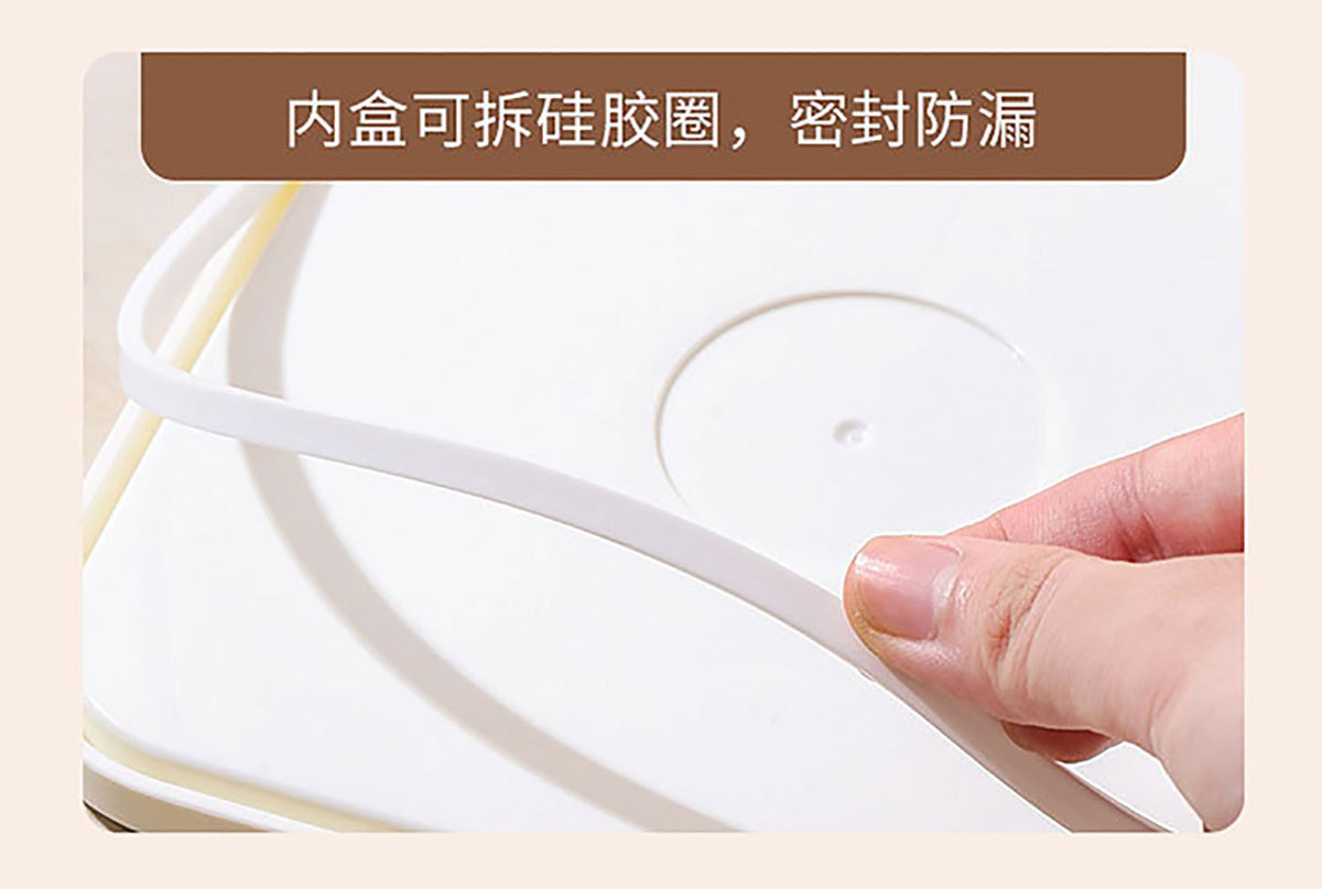 饭盒可进微波炉学生党卡通可爱午餐盒上班族便当盒食品级保鲜盒详情13