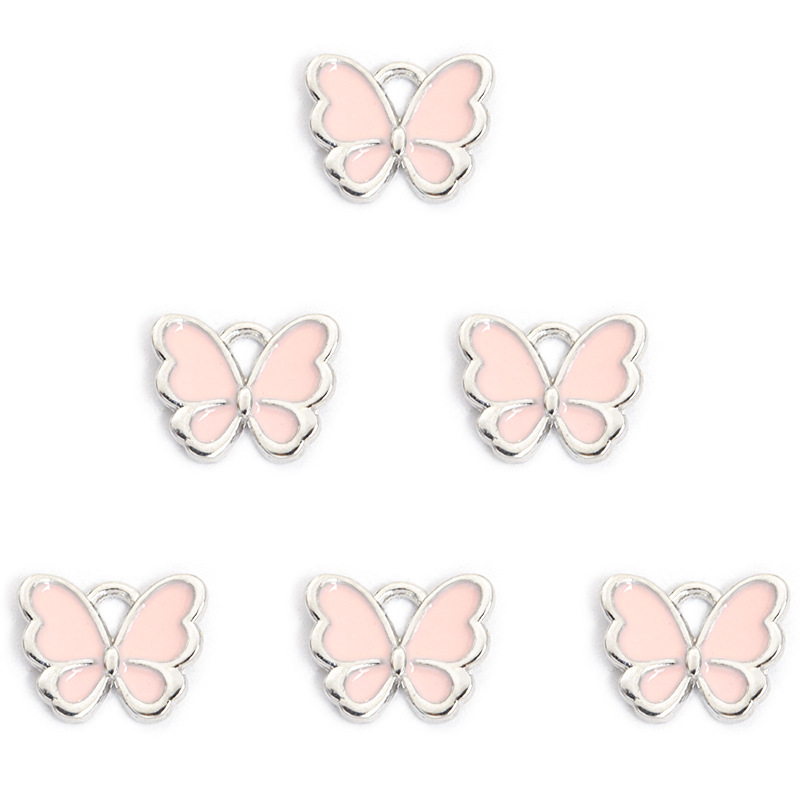 时尚炫彩蝴蝶滴油合金挂件 动物DIY饰品配件手链项链耳环吊坠配饰详情21