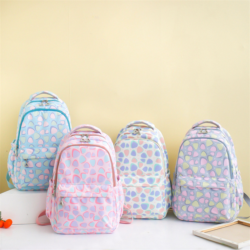 Wholesale of lightweight schoolbags for girls in primary and secondary schools, large-capacity bags for students in grades 3 to 6 on campus, and backpacks for girls pic 1