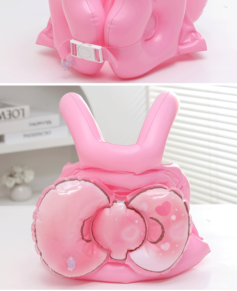 现货款冰激凌充气背心网红趴充气2-5岁宝宝浮力儿蝴蝶结童浮力衣详情10