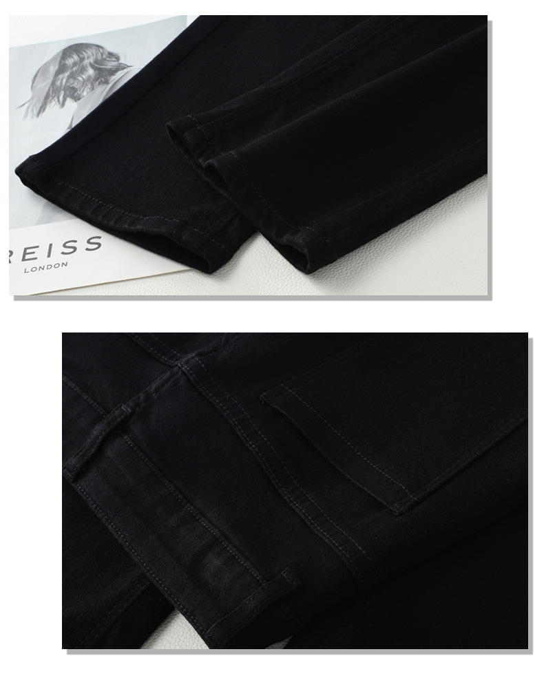 The new Spring and Autumn style 9-inch straight casual pants are high-waisted, slimming and Korean-style pants that are versatile pic 7