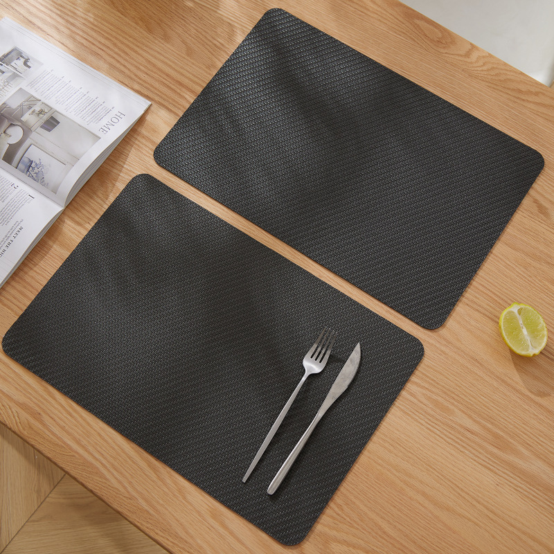 Nordic light luxury style PVC leather placemats, Western placemats, heat insulation pads, oil-proof pads, small woven coasters, heat-resistant pads pic 10