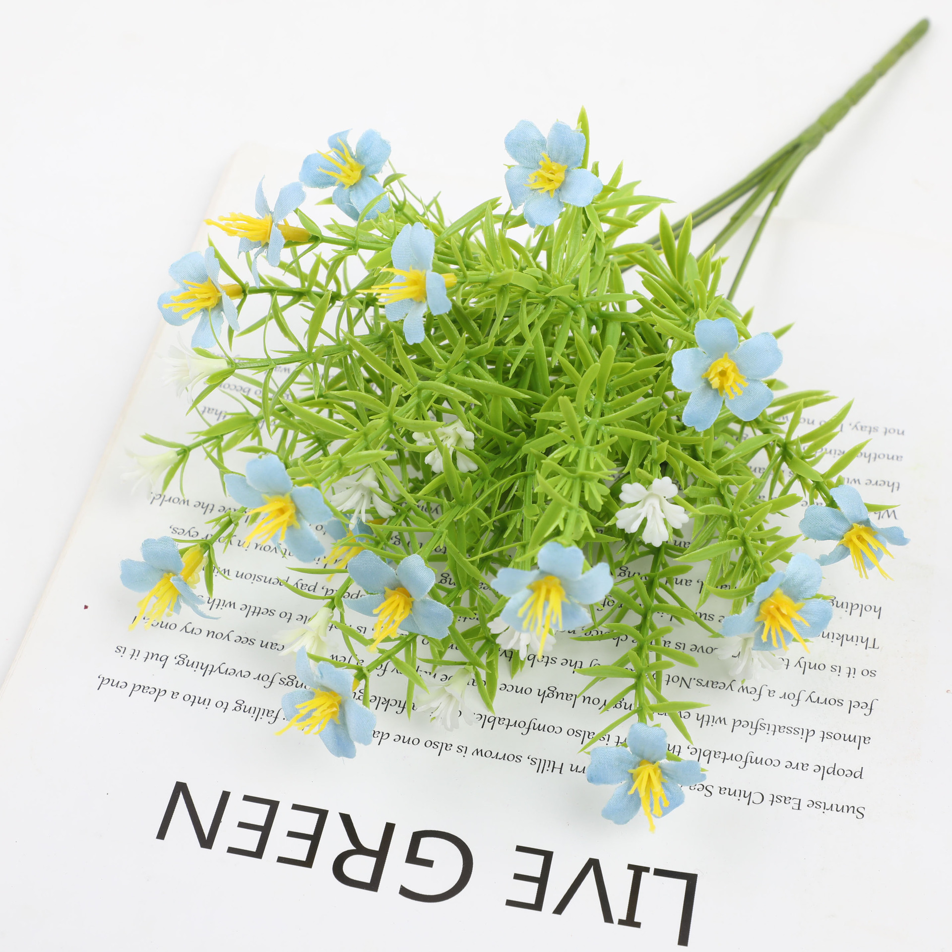 仿真塑料花米兰草家居装饰人造花束仿真植物假花绿植水草工厂批发详情8