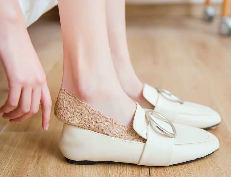 深口蕾丝船袜女隐形袜硅胶防滑夏季浅口薄款女袜时尚花边百搭韩版详情11