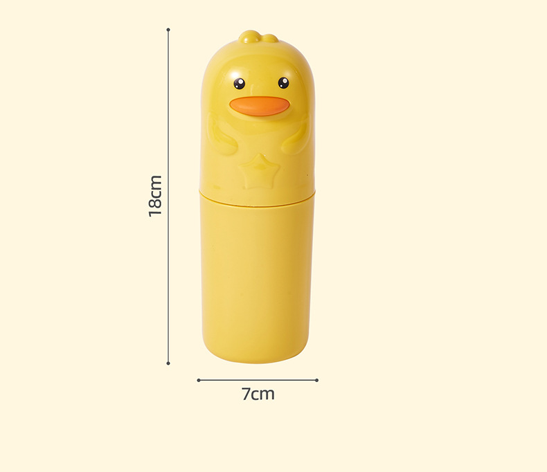 旅行牙刷盒 便携式牙刷牙膏收纳盒卡通学生漱口杯套装 旅游牙刷杯详情9