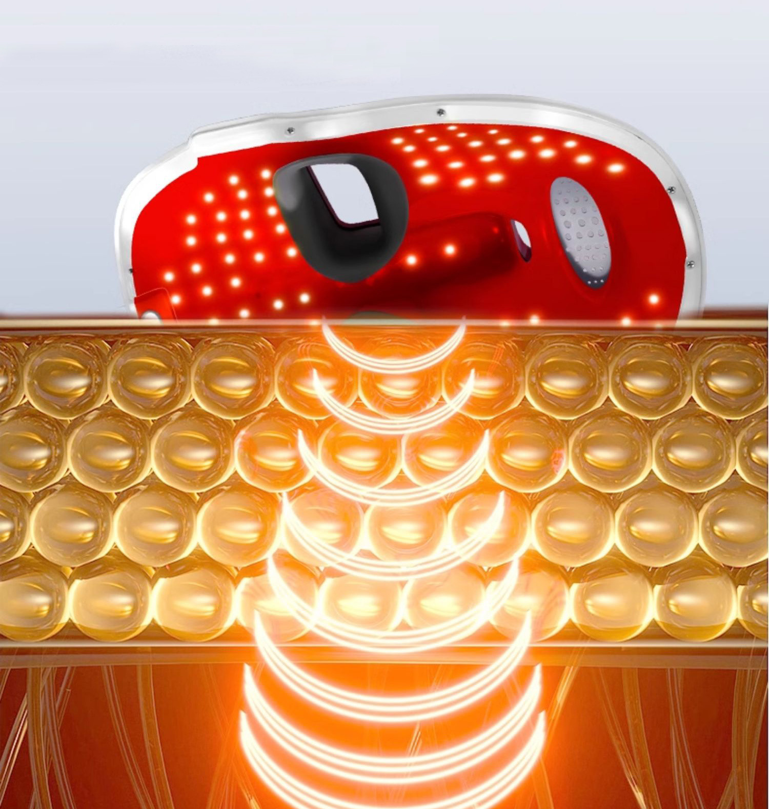 Photon skin rejuvenation device, mask device, facial mask introduction device, red and blue light device, LED mask pic 6
