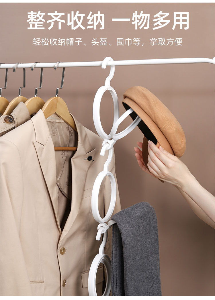 The hat hanging storage rack is a perfect tool for organizing and storing. It is a household hat rack with hooks behind the door pic 7