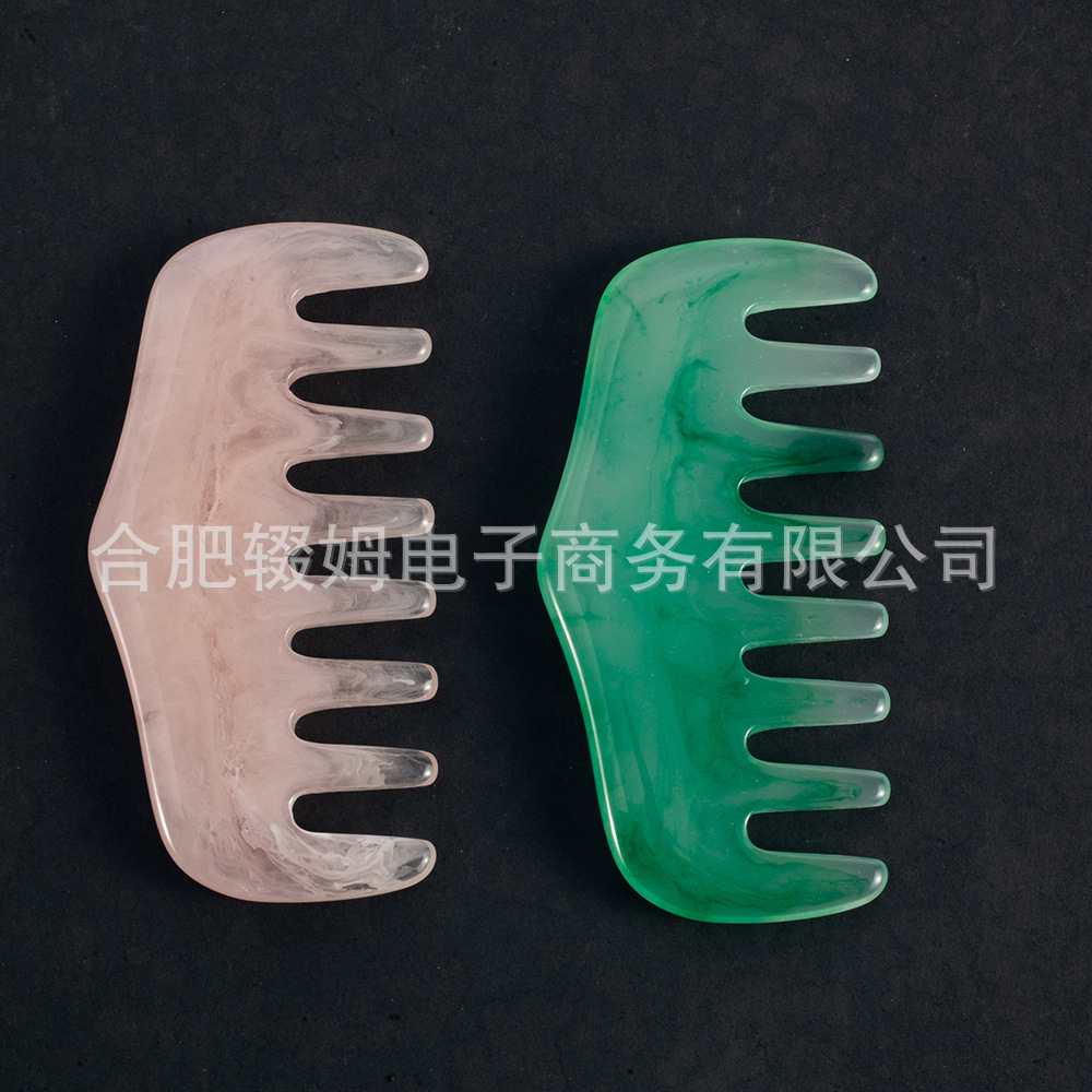 头部按摩器五爪头疗梳按摩爪按摩经络梳树脂点穴挠抓头皮按头神器详情8