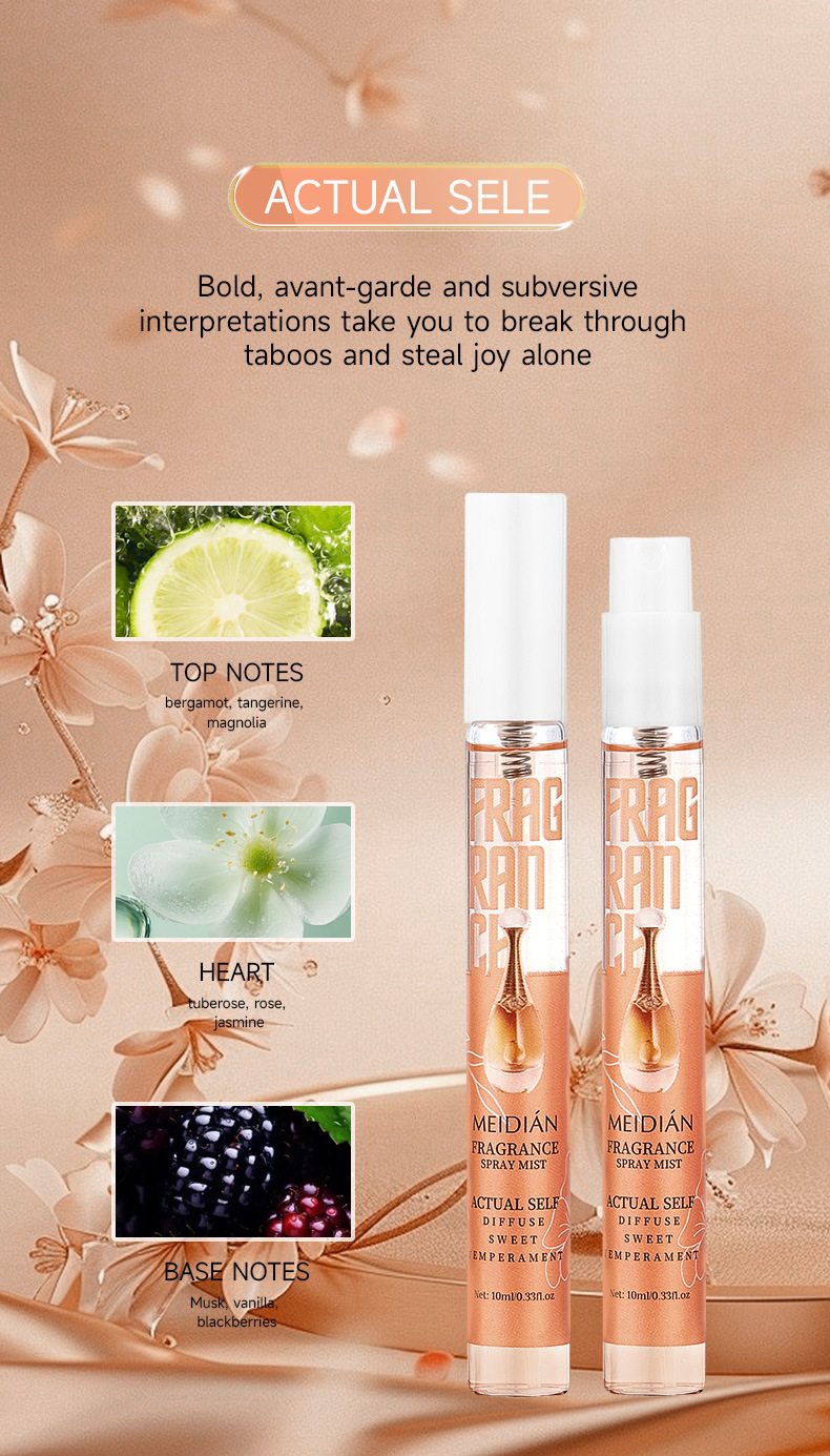 【 Cross-border Exclusive 】 Wholesale of 5-bottle MEIDIAN Fragrance Spray for Fresh, Light and Odor-Removing Perfume pic 12