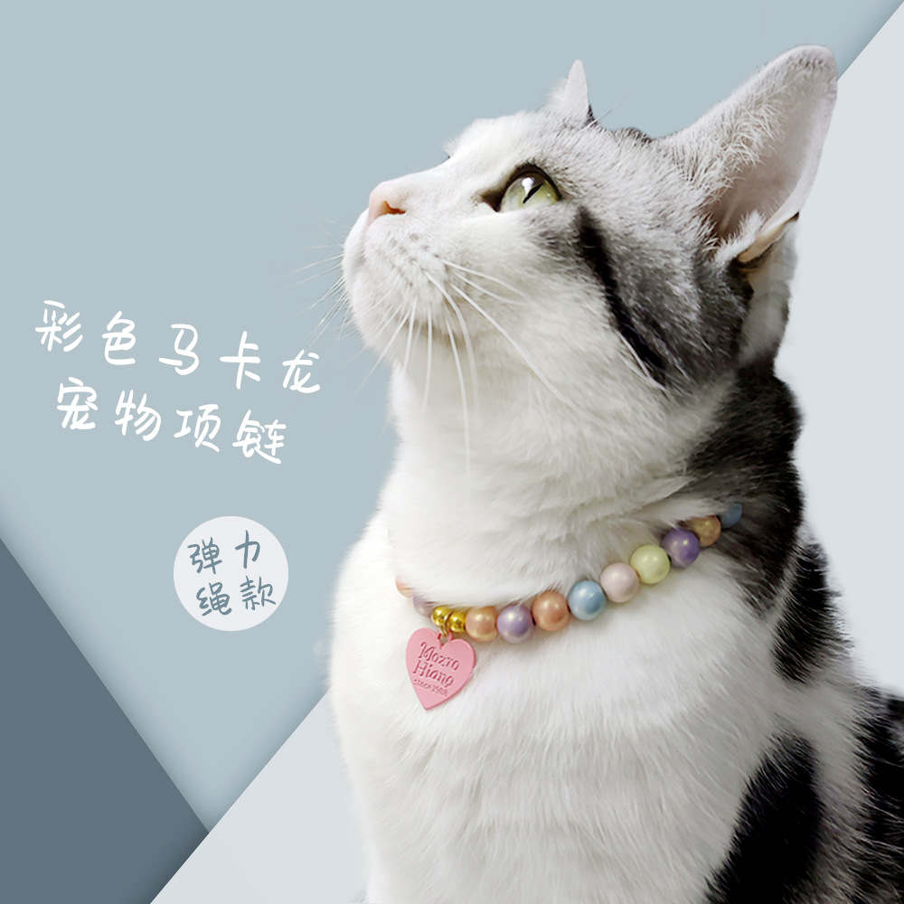 Pet cat, German cat, dog, pearl necklace, collar, small chanel-style gemstone bow, plush toy and accessories pic 13