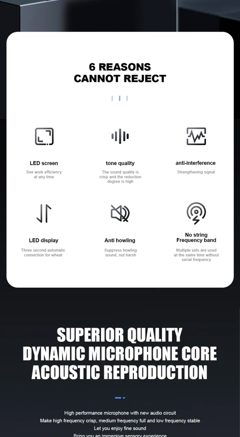 跨境U段无线话筒家庭唱K歌舞台音响KTV大音量专业手持无线麦克风详情2
