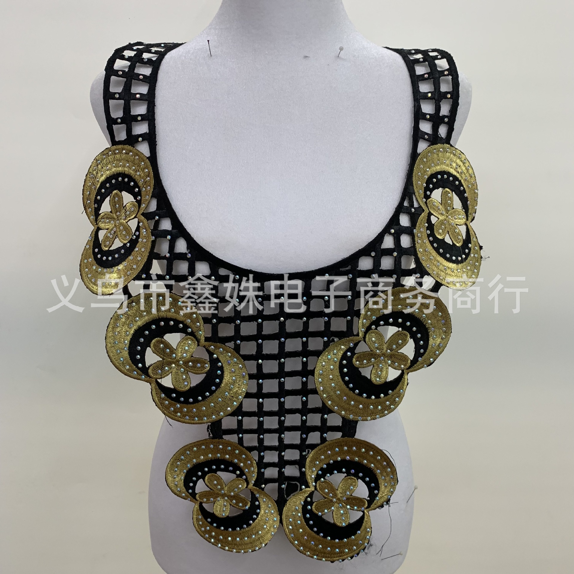 Embroidery, rhinestone and diamond fabric with adhesive backing decoration for foreign trade clothing accessories pic 11